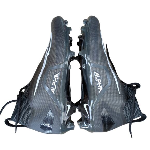 Nike Alpha Menace Elite 3 Football Cleats Mens 9 Black Gray Flyknit CT6648-010 main image 6